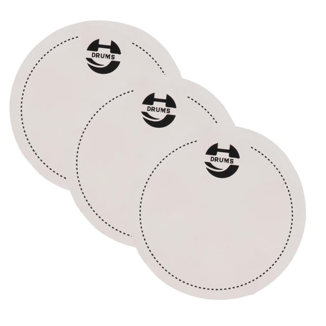 3x 1 Pieza de para Bajo de Almohadil de Bombo para de Música Conjunto de Recolección Yuyangstore Parche de bombo