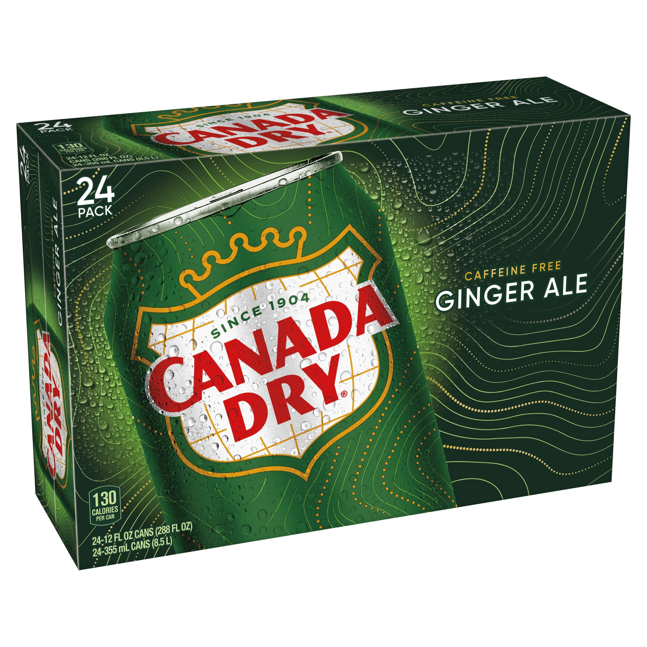 Canada Dry Caffeine-Free Ginger Ale, 12 Fl. Oz., 24 Count