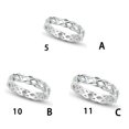 thumbnail image 1 of maskred Alloy Vintage Sterling Silver Ring Versatile And Stylish Comfortable Classic Stackable Simple Rings No.5 9 1Set, 1 of 3