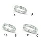 thumbnail image 3 of Guardurnaity Alianza de boda de plata esterlina Vintage apilable y elegante Anillos simples apilables clásicos elegantes Ropa, zapatos y accesorios Miscelánea Numero 5 9, 3 of 3