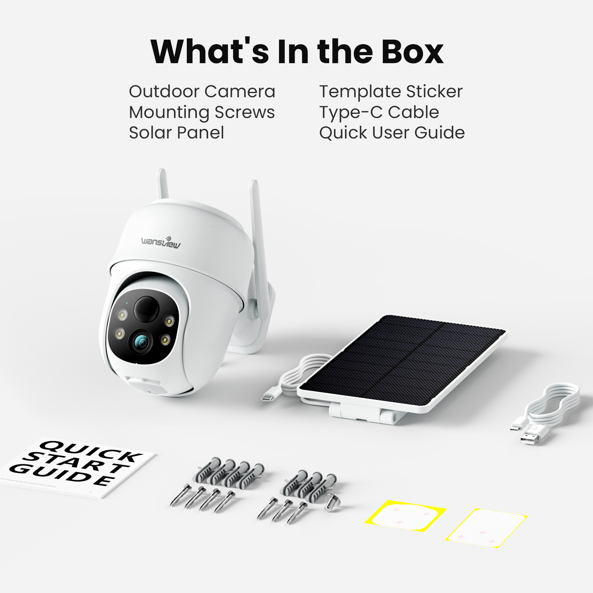 WansView 2K Solar Security Camera with 360° Pan and Tilt photo 8
