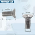 thumbnail image 2 of Yazoeia 4Pack Stainless Steel Brake Disc Rotor Screws, Stainless Steel Retaining Screws for Front and Rear by Mission Automotive, Compatible with for Honda, Acura, Hyundai and Kia Models CJB12-79848, 2 of 7