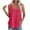 Hot Pink, variant on gakvbuo Flowy Summer Tank Tops For Women Spaghetti Strap Eyelet Embroidery Loose Fit Scoop Neck Sleeveless Camisole Boho Tops Casual Flowy Cami Shirts Sling Vest