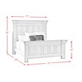 thumbnail image 6 of Picket House Furnishings 77"W Wood Queen Bed in White Finish, 6 of 6