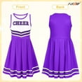 thumbnail image 5 of SUOSDEY Girls Cheerleader Costume Outfit Set,Kids Sleeveless Cheerleading Uniform for Party Birthday Halloween, 5 of 7