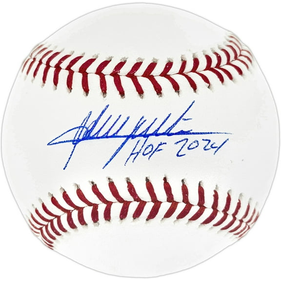 Adrian Beltre Autographed Official MLB Baseball Texas Rangers "HOF 2024" Beckett BAS Witness 239818