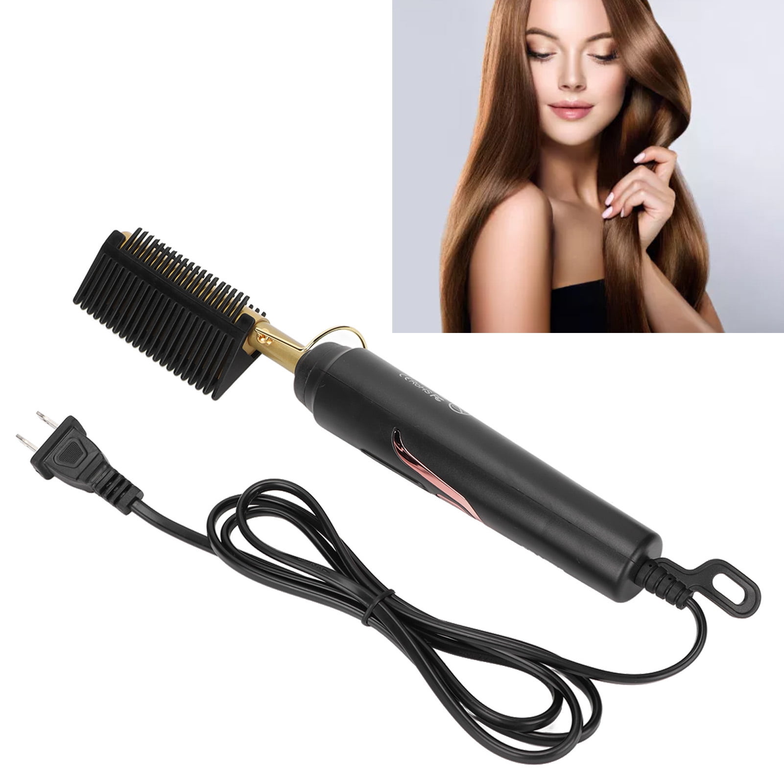 KSKIN Portable Electric Hair Straightener Curler Brush KD388B Hair  Straightener Comb  Walmartcom