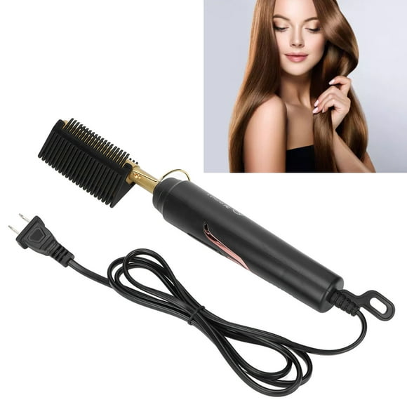 Cepillo Eléctrico Enderezado, Reduce El Peluquero de Frizz Circ 2 en 1 Universal para El Salón para El Cabello LARGO