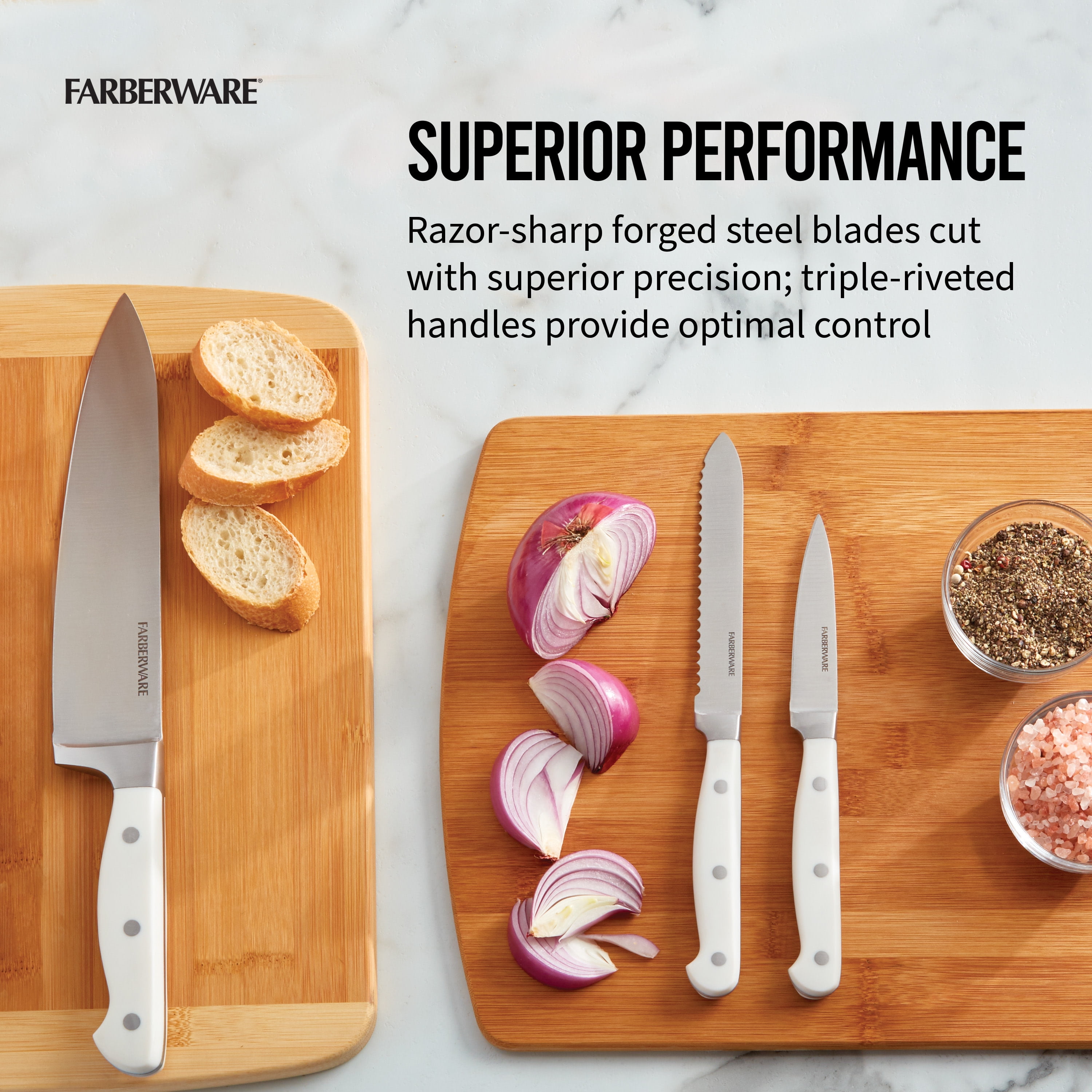 Farberware 3 Piece Knife Set for the Galley