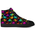 thumbnail image 4 of Aidianart Mens Dinosaur High Top Canvas Sneakers High Top Shoes Size 7, 4 of 5