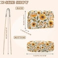 thumbnail image 4 of FORMRS Women Crossbody Purse with Chain Strap Vegan Leather Shoulder Handbag, Watercolor Sunflowers, 4 of 7