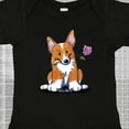 thumbnail image 4 of Inktastic Flower Corgi Boys or Girls Baby Bodysuit, 4 of 5