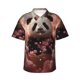 thumbnail image 1 of Fotbe Cute Cloud Panda Camisa Hawaiana para Hombre Unisex – Camisa Casual de Verano con Botones de Manga Corta de Algodón y Lino,X-Large, 1 of 7