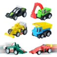 thumbnail image 4 of JoyX 12 Pcs Filled Easter Eggs with Toy Cars, 3.2” Bright Colorful Easter Eggs Prefilled with Pull Back Construction Vehicles and Race Cars, 4 of 6
