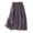 Purple #1, variant on pstuiky Skirt for Women , Women Solid Color Summer Double Cotton Linen Skirt Mid-Calf Skirt Leisure