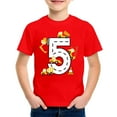 thumbnail image 4 of LRen Boys T Shirts Size 5 Boys Astronaut Graphic Round Neck Short Sleeve Shirts Kid Boy Summer Basic Tees Loose Casual Kids Cute Pleated Blouse, 4 of 4