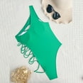 thumbnail image 6 of Lopeceal Sexy Women’s One Piece Swimsuit Cutout Lace Up One Shoulder Bathing Suit, 6 of 8