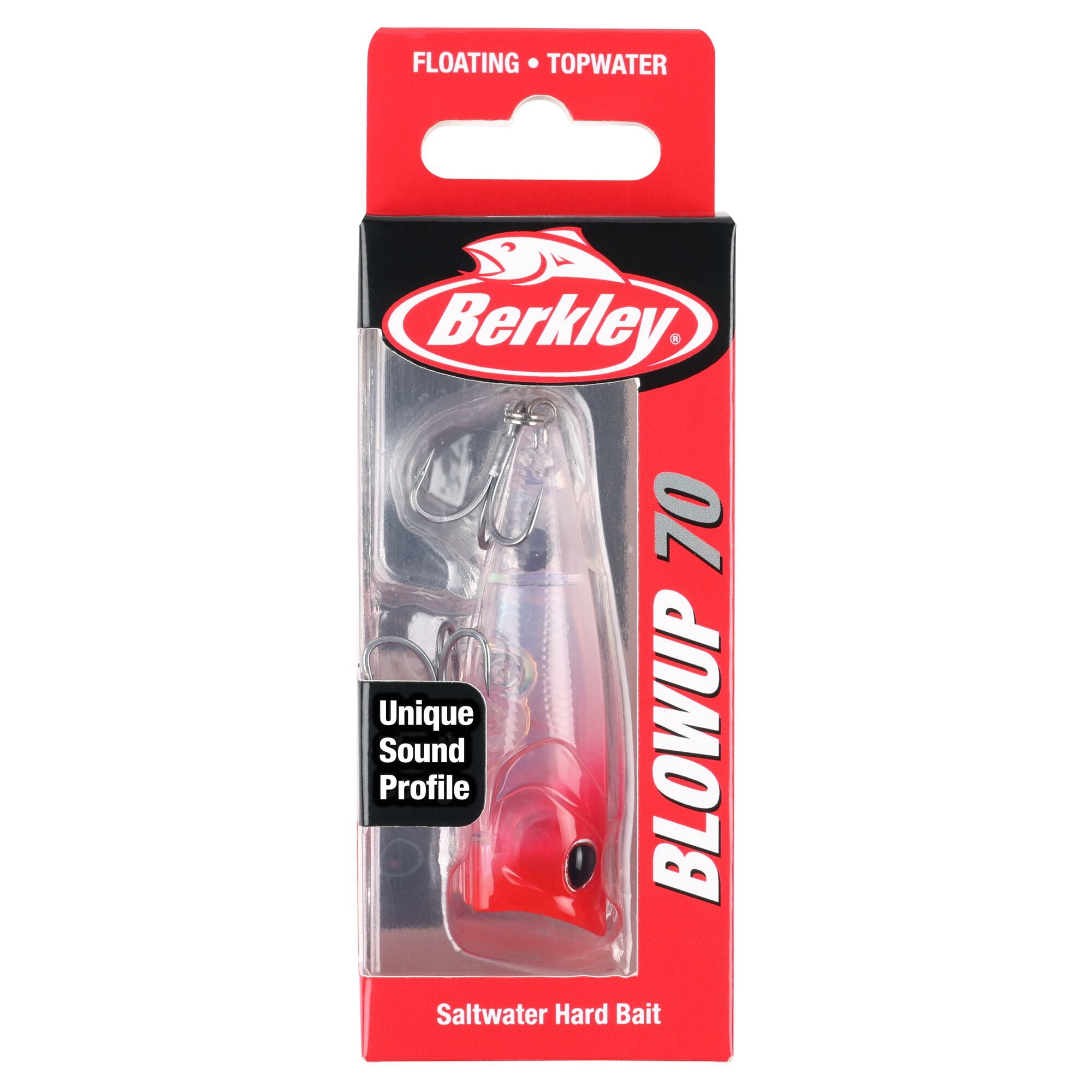 Berkley BlowUp Fishing Lure, 2.75 in, Red Head (1-count)