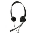thumbnail image 3 of Calling Headset, Dual Ear Black Business Headset Ultra Light Noise Canceling RJ9 Plug  For Call Centers, 3 of 8