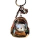 thumbnail image 1 of Llavero de oso, regalo, llavero con luz nocturna, llavero divertido de animal para mujeres y hombres, llavero de oso de metal, llavero creativo hecho a mano, llavero de metal para coche (negro), 1 of 6