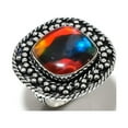thumbnail image 2 of Natural Dicorich Glass Gemstone 925 Sterling Silver Gift Ring Size 10, 2 of 2