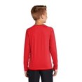 thumbnail image 2 of Sport Tek Teen Unisex Regular Plain Long Sleeves T-Shirt True Red Small, 2 of 4