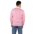 thumbnail image 4 of Socal Look Men's Sweater Crew Neck Long Sleeve Acrylic Pullover Pink, 5XL, 4 of 7