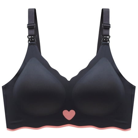 Yenemqa Women s nursing bra-Pregnancy Adjustable Breathable Nursing Bra-No Steel Ring Gathering Type