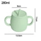 thumbnail image 2 of Vaso de entrenamiento de silicona para preescolar con tapa, asa y pajita apto para bebés mayores de 6 meses, 2 of 5