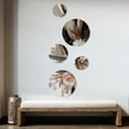 thumbnail image 3 of Designart "Linear Floral Elegance Rose Gold III" Floral Metal Wall Art Set of 5 Piece, 3 of 5