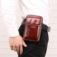 thumbnail image 3 of Miangastore Outdoor Multi-Functional Waist Pouch Brown 1Set 6.9X4.3X0.8In, 3 of 9