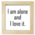 thumbnail image 1 of Cadre Photo Carré Citation J'aime Ma lliness pour Mur Ou Table, 1 of 3