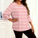 thumbnail image 2 of TaTaai Women's Gradient Print Long Sleeved T-shirt, Plus Size Round Neck Top, Lightweight Soft Design, All Seasons Wear, Casual Daily Party Work Dating Home Outfit Gift, 2 of 6