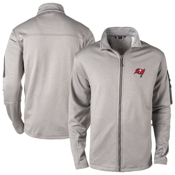 Men's Dunbrooke Heather Gray Tampa Bay Buccaneers Full-Zip Fleece Jacket