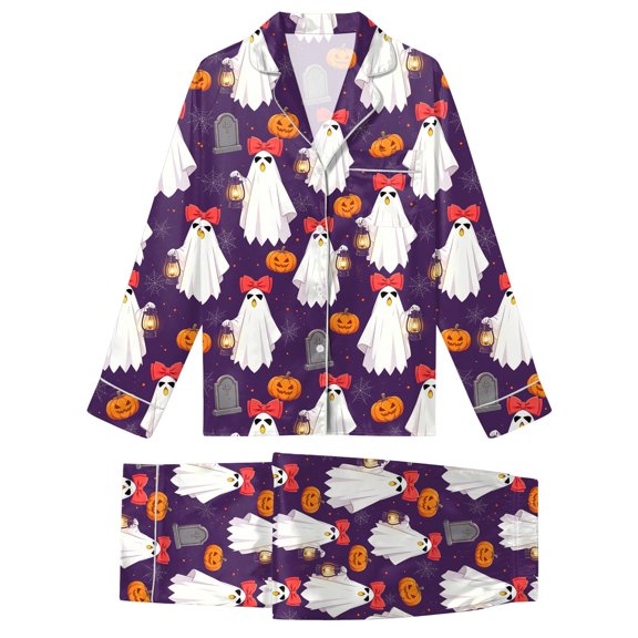 Leey-Word Family Matching Halloween Pajamas with Pockets for Photos and Party Perfect for Halloween Morning, A Great Holiday Gift Choice, Cozy for Relaxing at Home