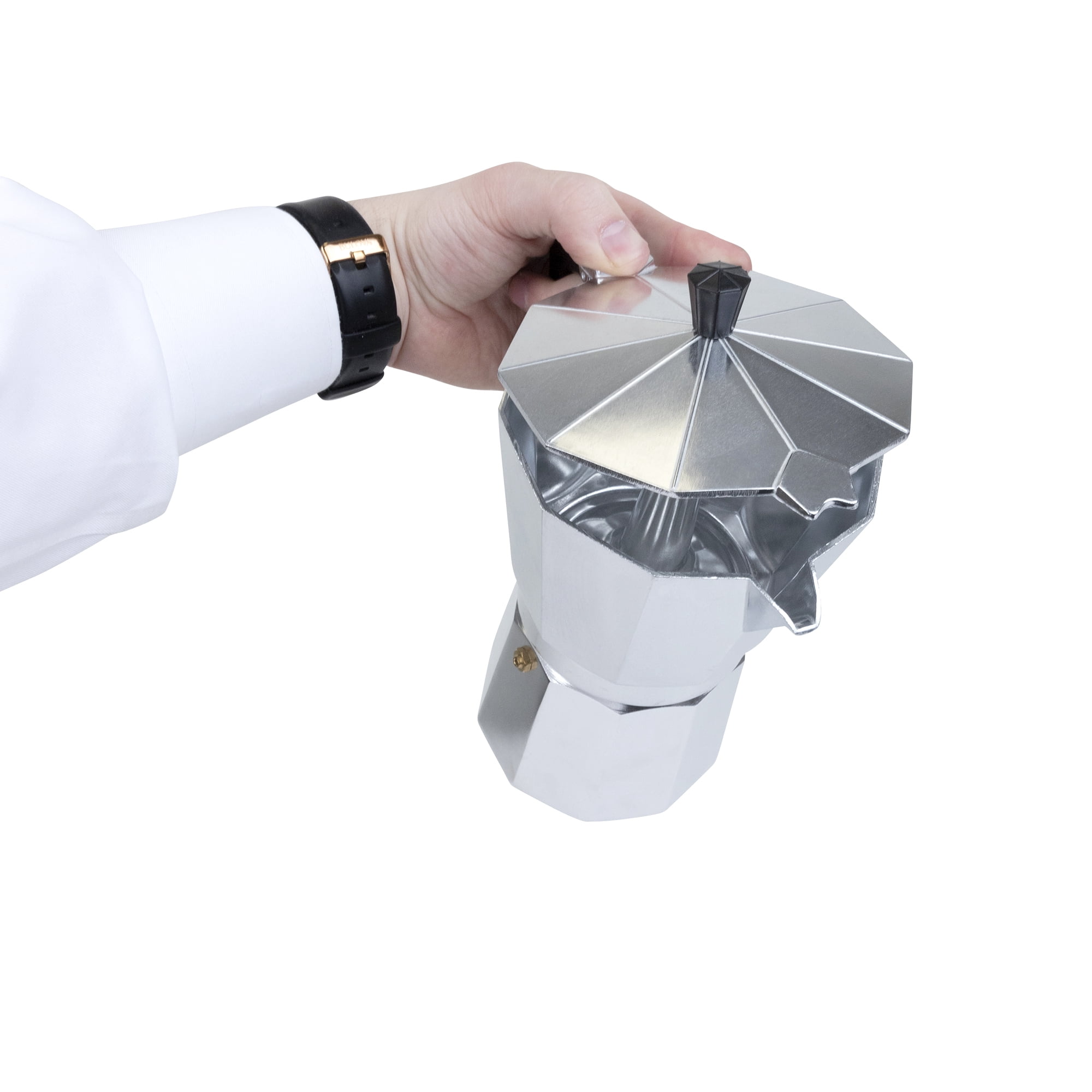 12 Cup Aluminum Espresso Maker - 6 Units