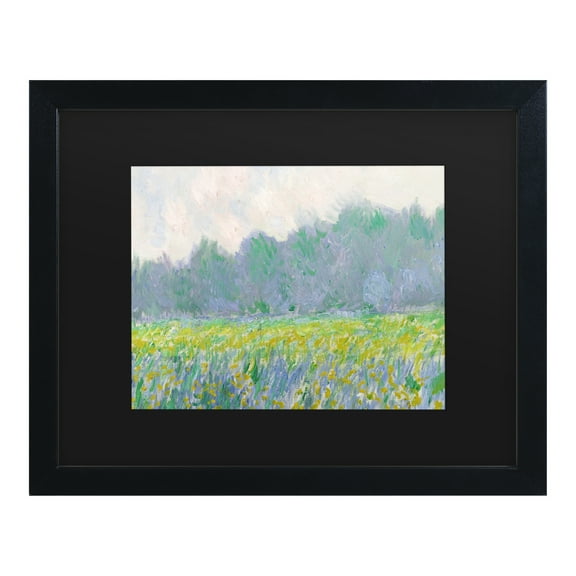 Trademark Fine Art 'Field of Yellow Irises at Giverny' Canvas Art by Claude Monet