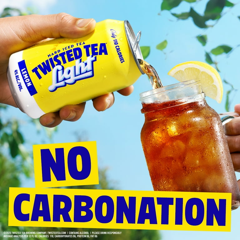 Twisted Tea, Hard Iced Tea, 12 fl oz Aluminum Cans, 12 pack 4% ABV