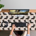 thumbnail image 4 of Long Mouse Pads for Desk,Cute Dachshund Desk Mats on Top Of Desks, Desk Mouse Pad Extra Large with 3mm Non-Slip Base and Stitched Edge for Gaming,Office,Work,Home 47.3"x23.6", 4 of 6