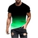 thumbnail image 1 of Mens Casual Pantalones Cortos Raya Impresión Suéter Fitness Deportes Camiseta, Poliéster Cuello Redondo Blusa para Al Aire Libre, Diario Y Primavera Verano Desgaste, 1 of 5