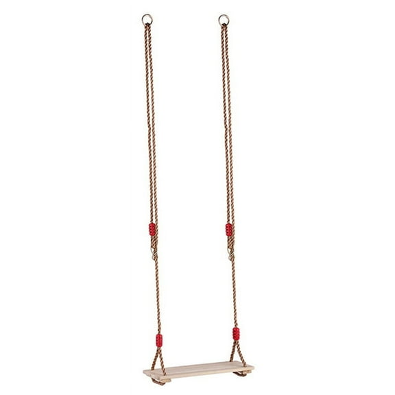 HOT! Wooden Hanging Swings Seat with Length Adjustable Rope Swing Replacement Set Accessories