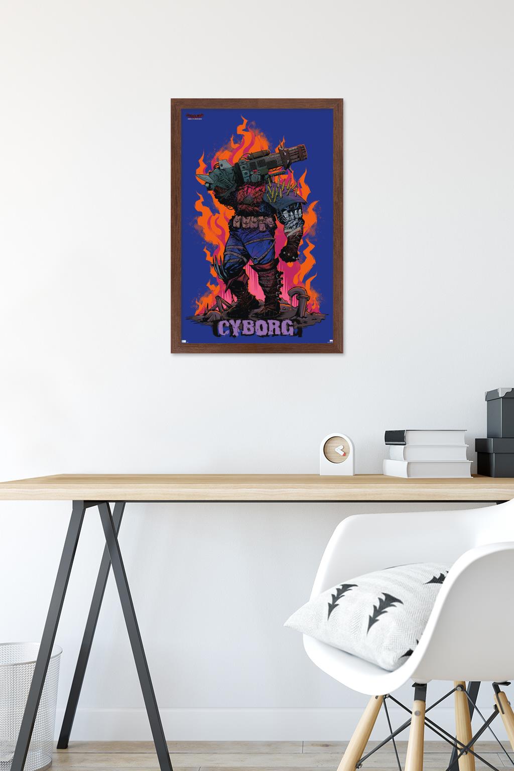 Marvel Spider-Man: Across The Spider-Verse - Cyborg Spider-Woman Wall Poster, 14.725" x 22.375" Framed