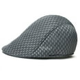 thumbnail image 2 of harmtty Unisex Fashion Duck Mesh Sun Flat Cap Golf Beret Newsboy Cabbie Baseball Hat,Grey, 2 of 8