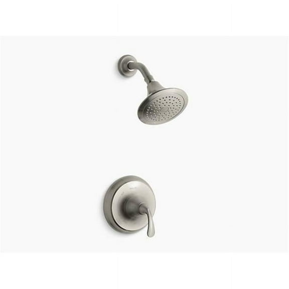Open Box Kohler Forte SculptedSculpted Rite-Temp Shower Trim with 2.5 GPM Showerhead, Vibrant Brushed Nickel