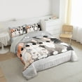 thumbnail image 3 of Feelyou Kawaii Cat Teens Bedding Comforter Set, Cute Cartoon Kitten Twin Comforter Sets, Anime Animal Style Reversible Bedding Set, Breathable Home Decor, 2 Pieces, 3 of 8