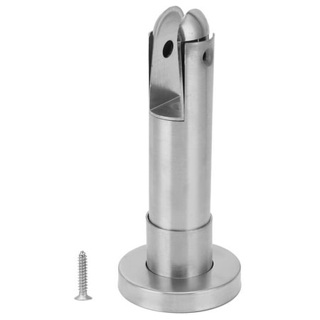 

Partition Support Foot Stainless Steel Glass Fence Clamp for Public Bathroom Toilet Restroom
