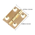 thumbnail image 2 of TEHAUX 10Ud Bisagras De Latón Para Puertas De Cocina Y Con Apertura Suave Y Estilo Clásico, 2 of 6