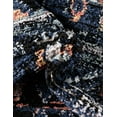 thumbnail image 4 of Unique Loom Morocco Collection Area Rug - Palace (4' 1" Round Navy Blue/Black), 4 of 7