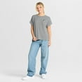 thumbnail image 3 of Women's Fanatics Heather Gray Miami Dolphins Oversized-Hometown Premium Henley Shirt, 3 of 5