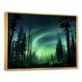 thumbnail image 3 of Designart "Nursery Adorned with Colorful Cute Animals III" Extra Large Landscapes Framed Wall Art - Traditional Green Northern Lights Entryway Framed Wall Art Print, 3 of 7